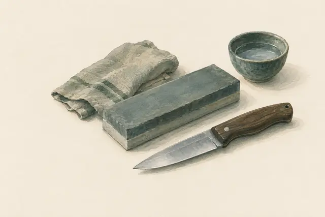 KI-Feldstudie zum Thema „Ein Messer auf dem Stein schärfen“