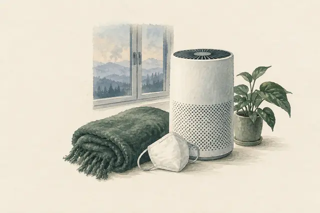 KI-Feldstudie zum Thema „Waldbrandrauch: saubere Luft in der Wohnung“