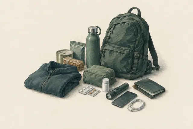 AI field study for “Packing a go bag (grab bag)”