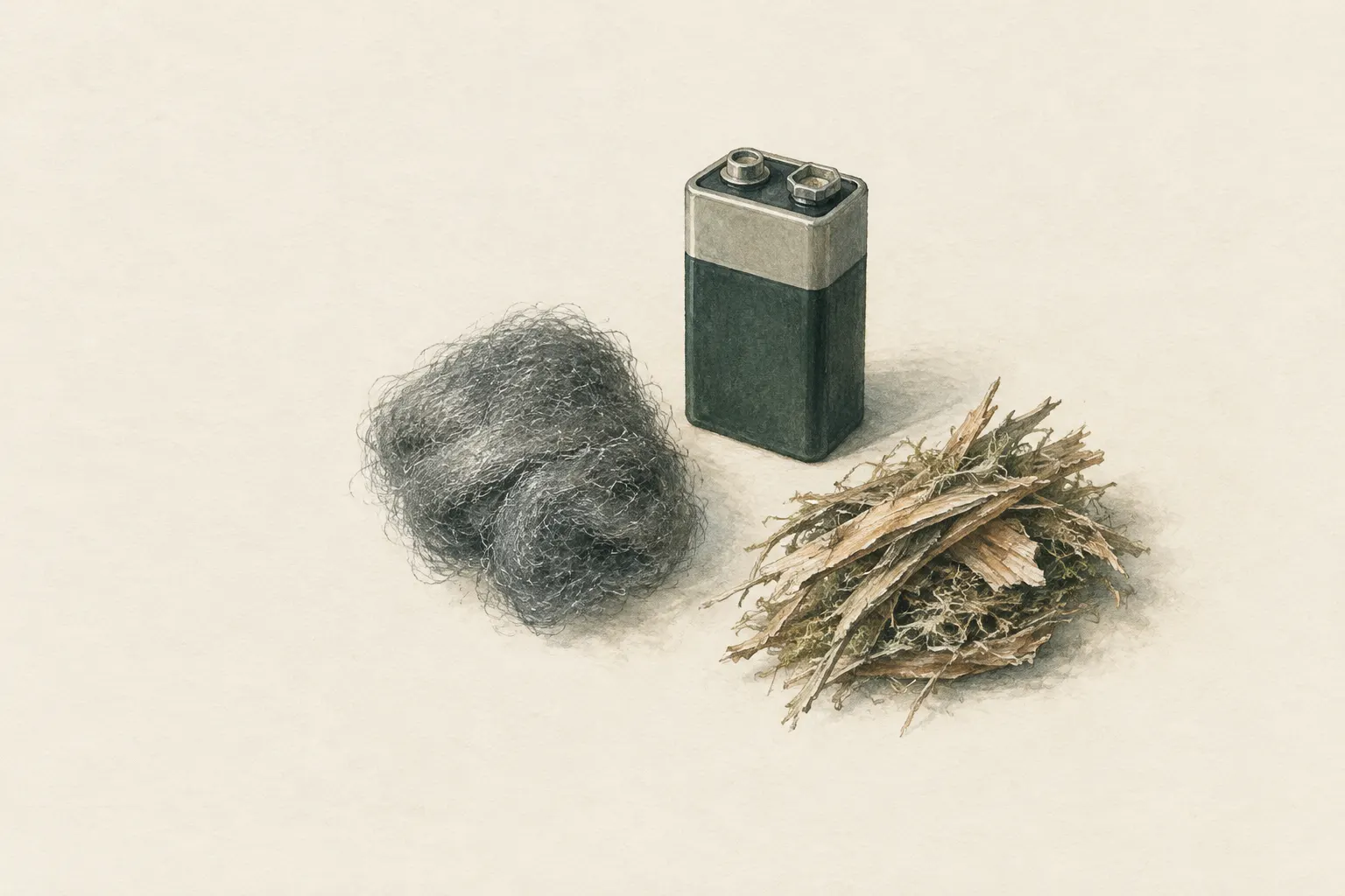 KI-Feldstudie zum Thema „Feuer mit Batterie und Stahlwolle“