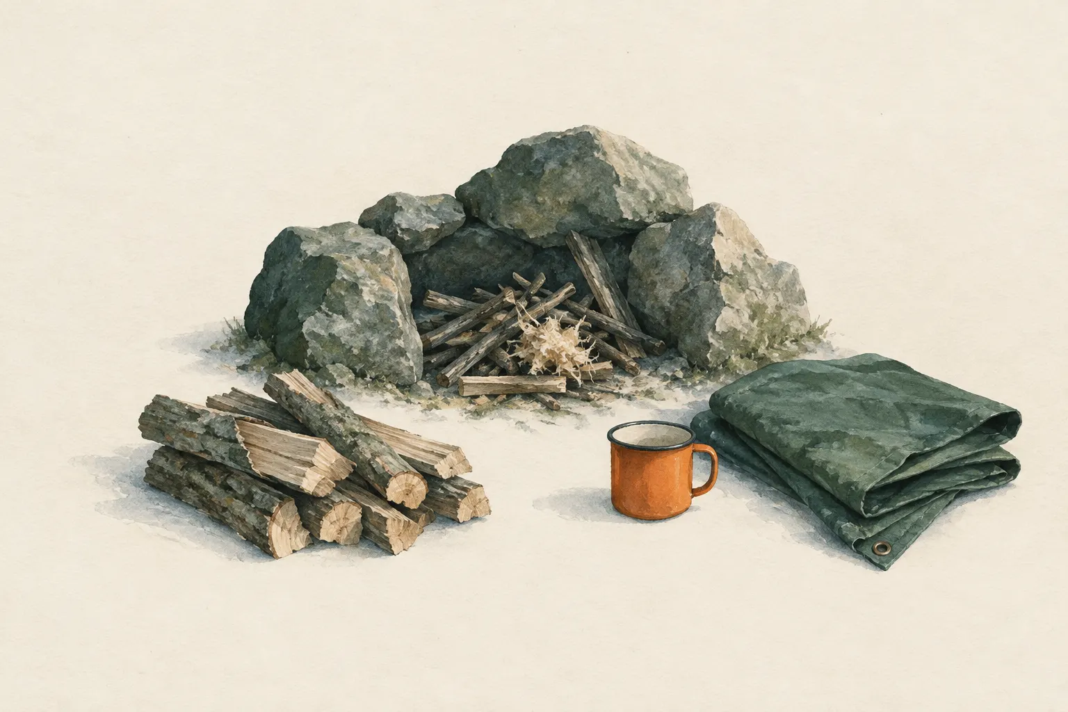 AI field study for “Fire in wind: decide, shelter, keep it small”