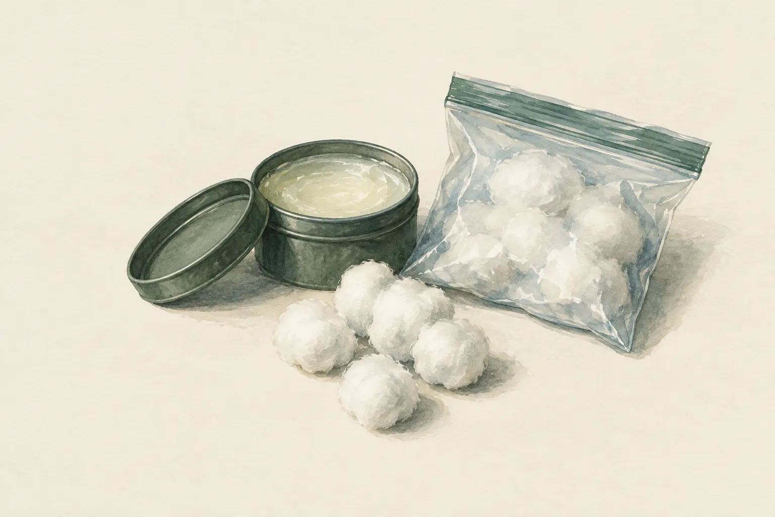 KI-Feldstudie zum Thema „Wattebäusche mit Vaseline als Zunder vorbereiten“