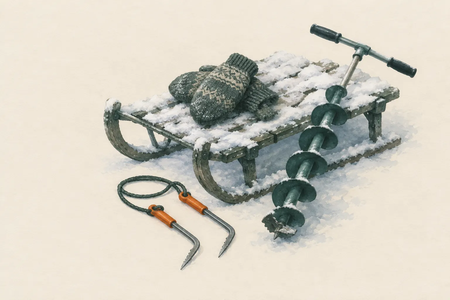 AI field study for “Ice fishing – only on safe ice”