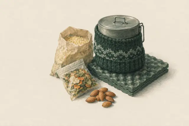 Couscous und Bulgur: nur kochendes Wasser, Deckel drauf