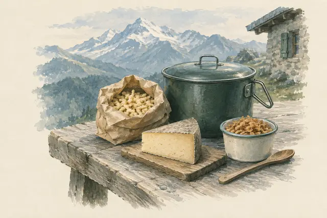 Käsespätzle aus dem Topf