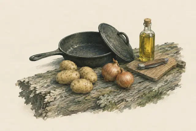 Bratkartoffeln mit Zwiebeln