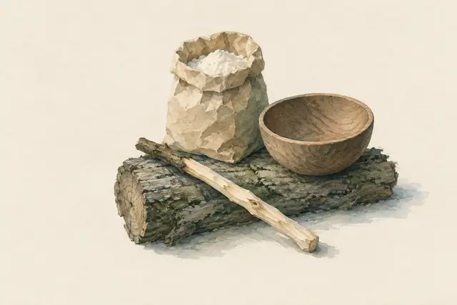 Stockbrot und Bannock am Stock