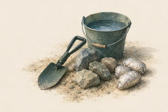 Horno de tierra y cocinar en brasas y arcilla