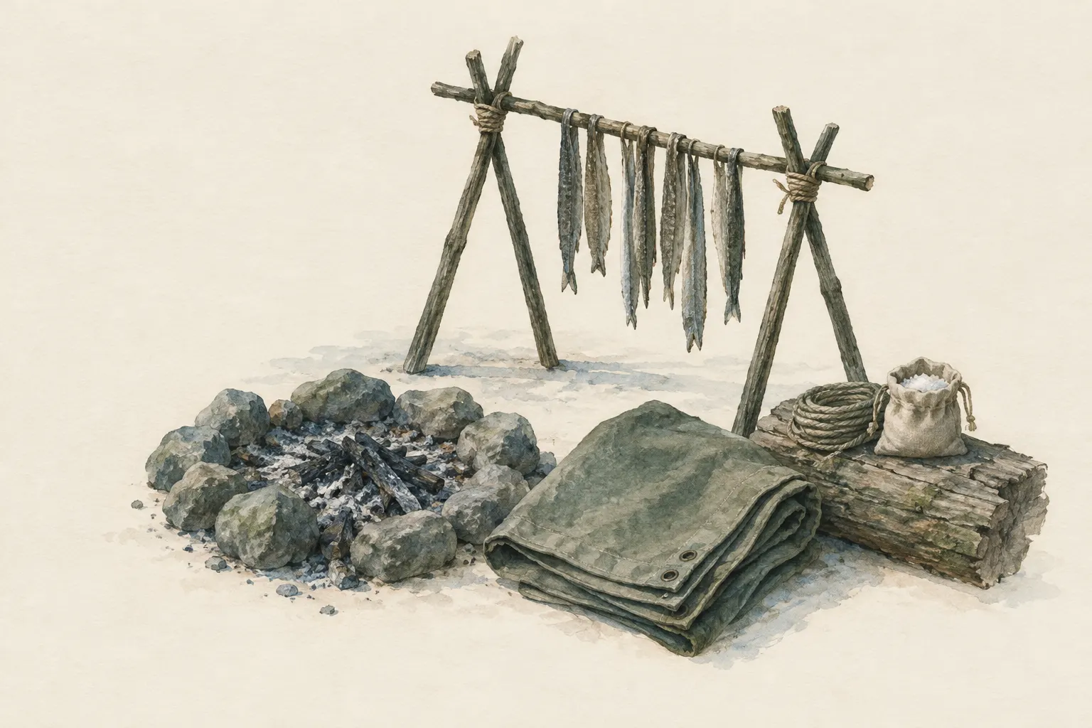AI field study for “Smoking and drying meat and fish”