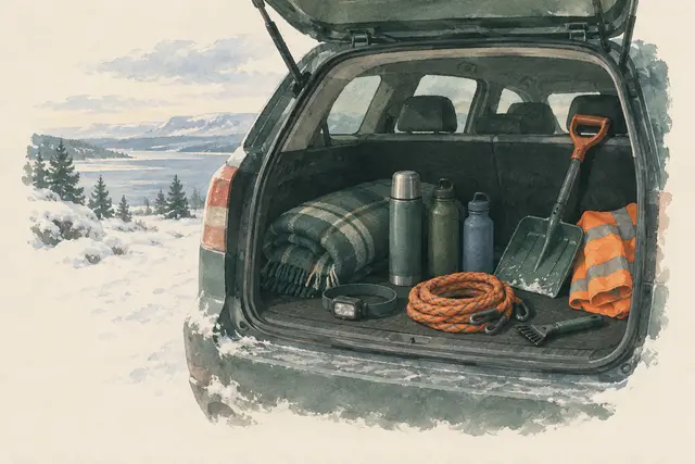 Un kit de emergencia de invierno para el coche: cómo prepararlo, revisarlo y actuar bien en la nieve