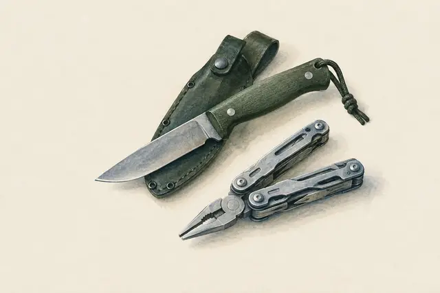 KI-Feldstudie zum Thema „Messer und Multitool nach Eigenschaften wählen“