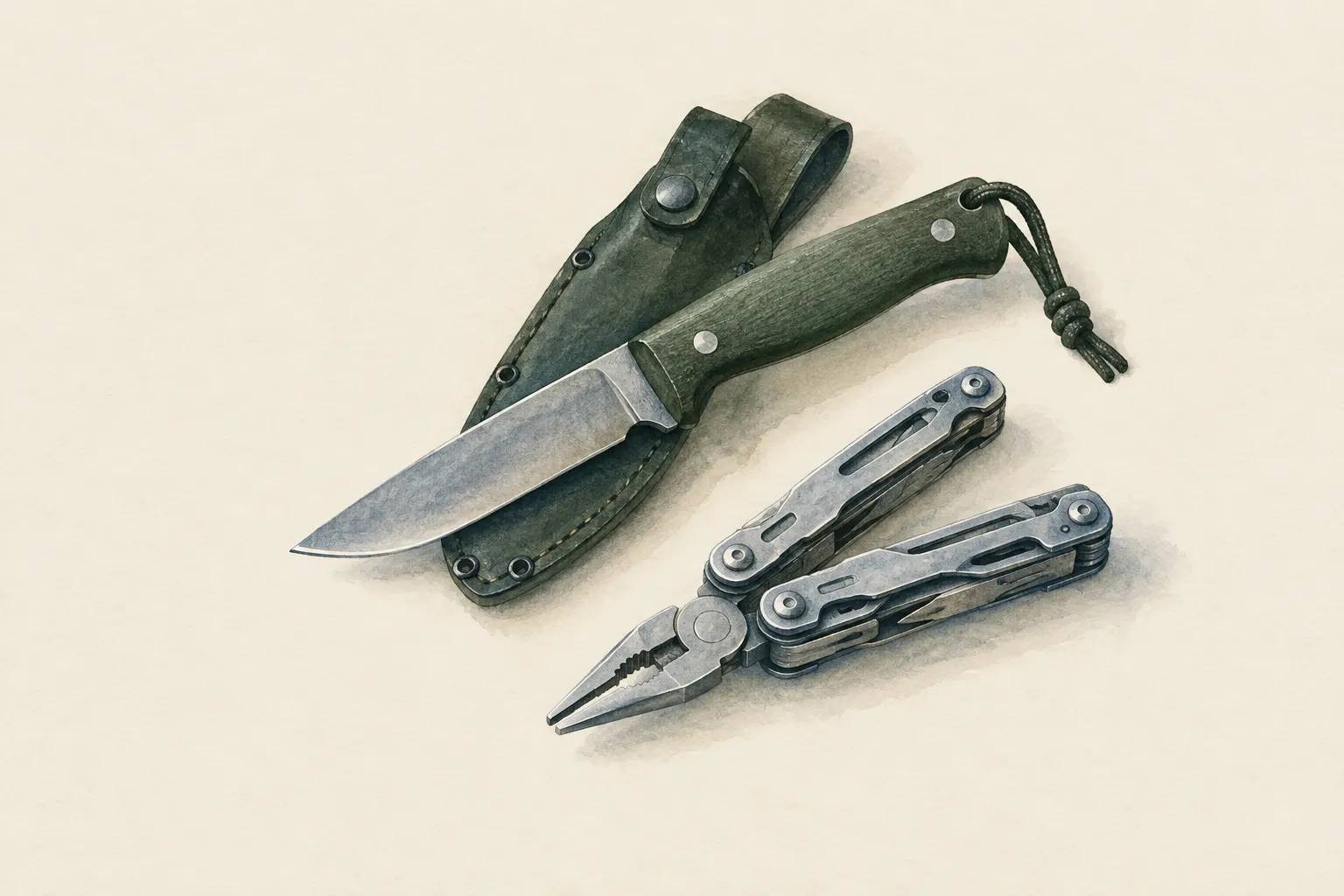 KI-Feldstudie zum Thema „Messer und Multitool nach Eigenschaften wählen“
