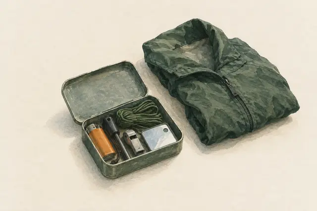 Un kit de emergencia personal para el bolsillo de la chaqueta