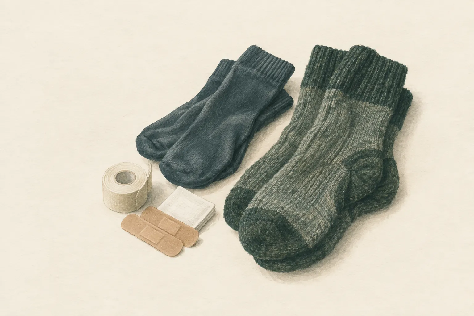 AI field study for “Socks and foot-care gear for trips”