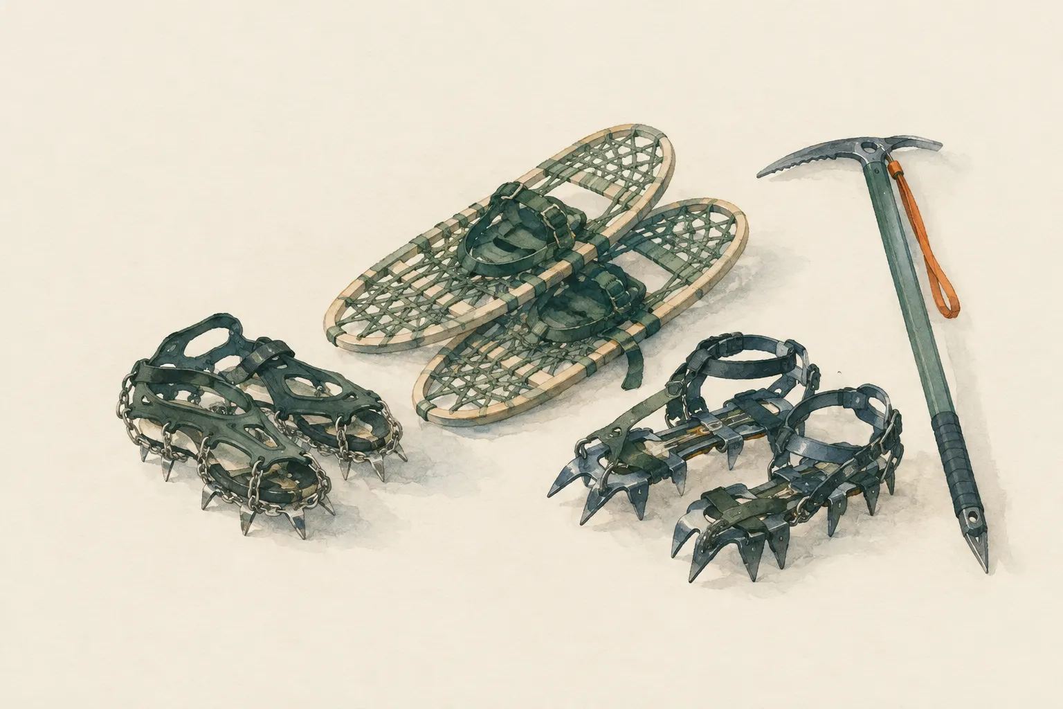 AI field study for “Microspikes, snowshoes, crampons: what for what?”