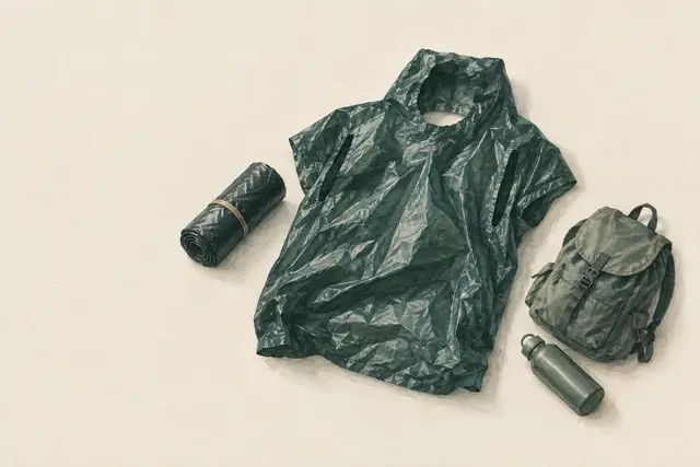 KI-Feldstudie zum Thema „Notponcho aus einem Müllsack“