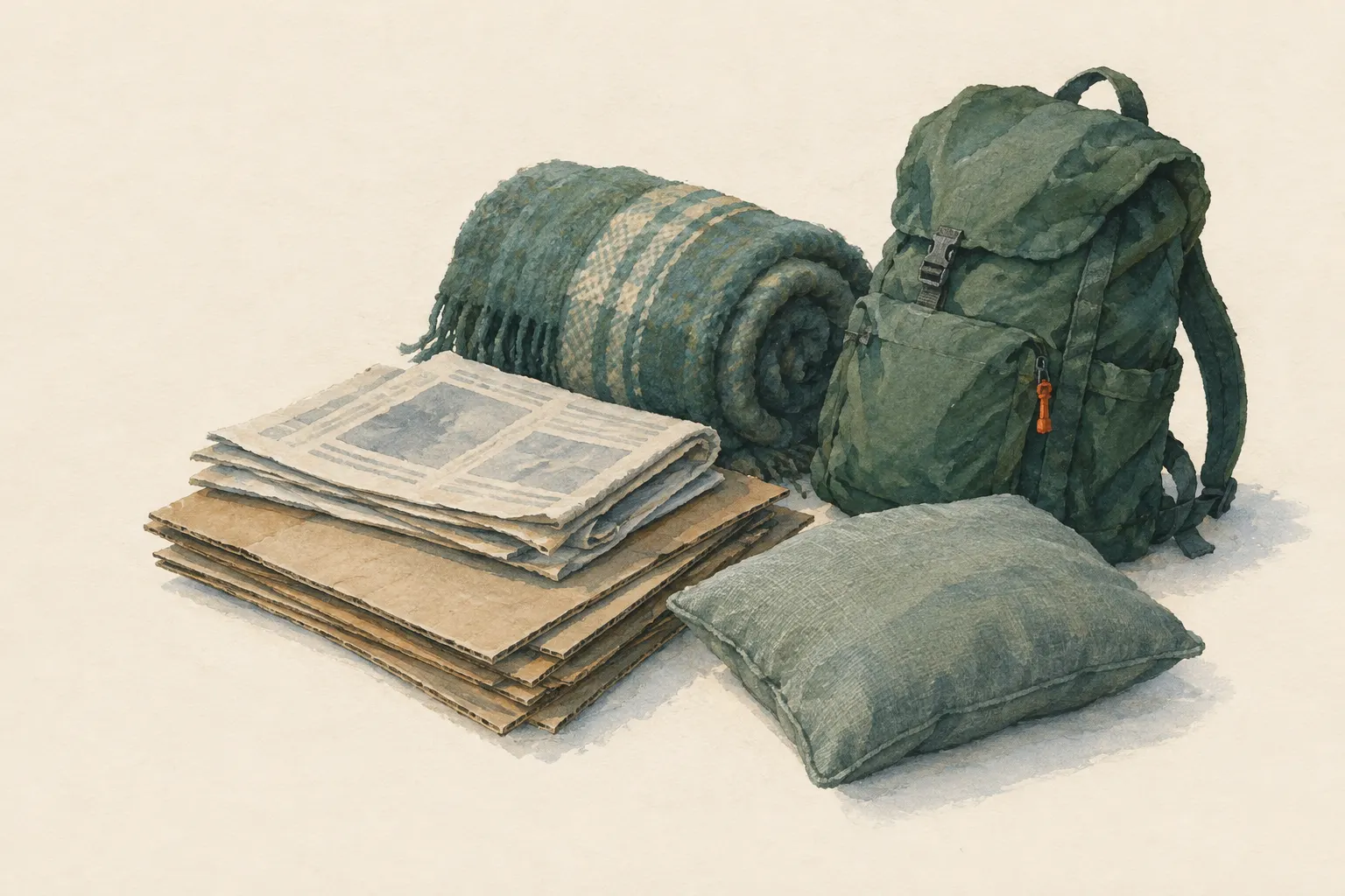 AI field study for “Improvising insulation from everyday items”