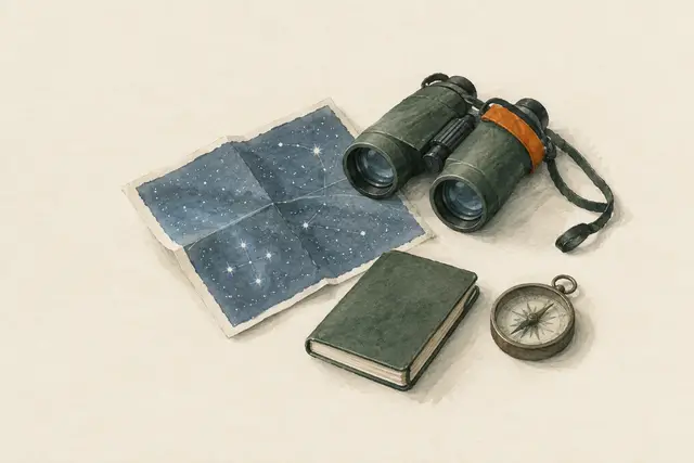 KI-Feldstudie zum Thema „Himmelsrichtung nach den Sternen: Polarstern und Kreuz des Südens“