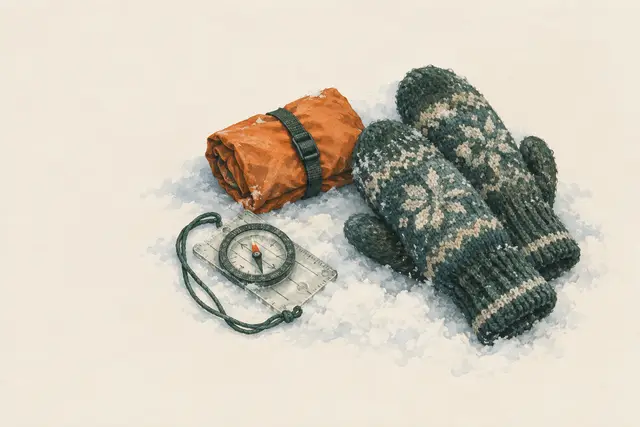 Whiteout on snow: stop or keep going?