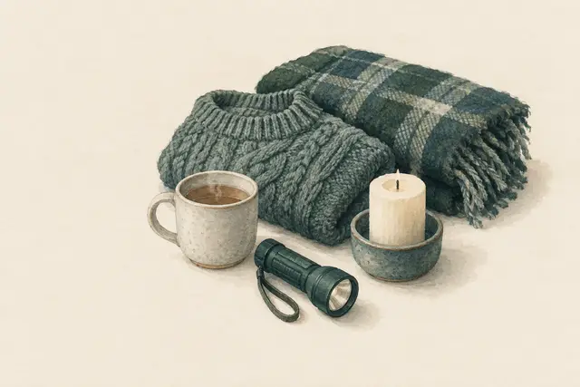 AI field study for “When the heating fails: staying warm at home”
