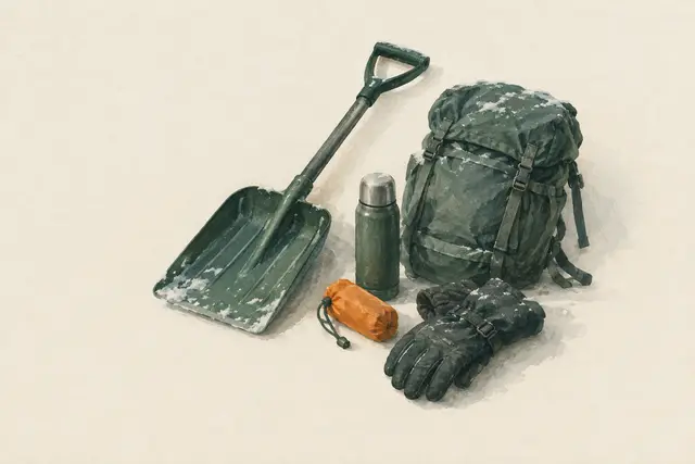 AI field study for “Quinzhee (hollowed snow mound)”