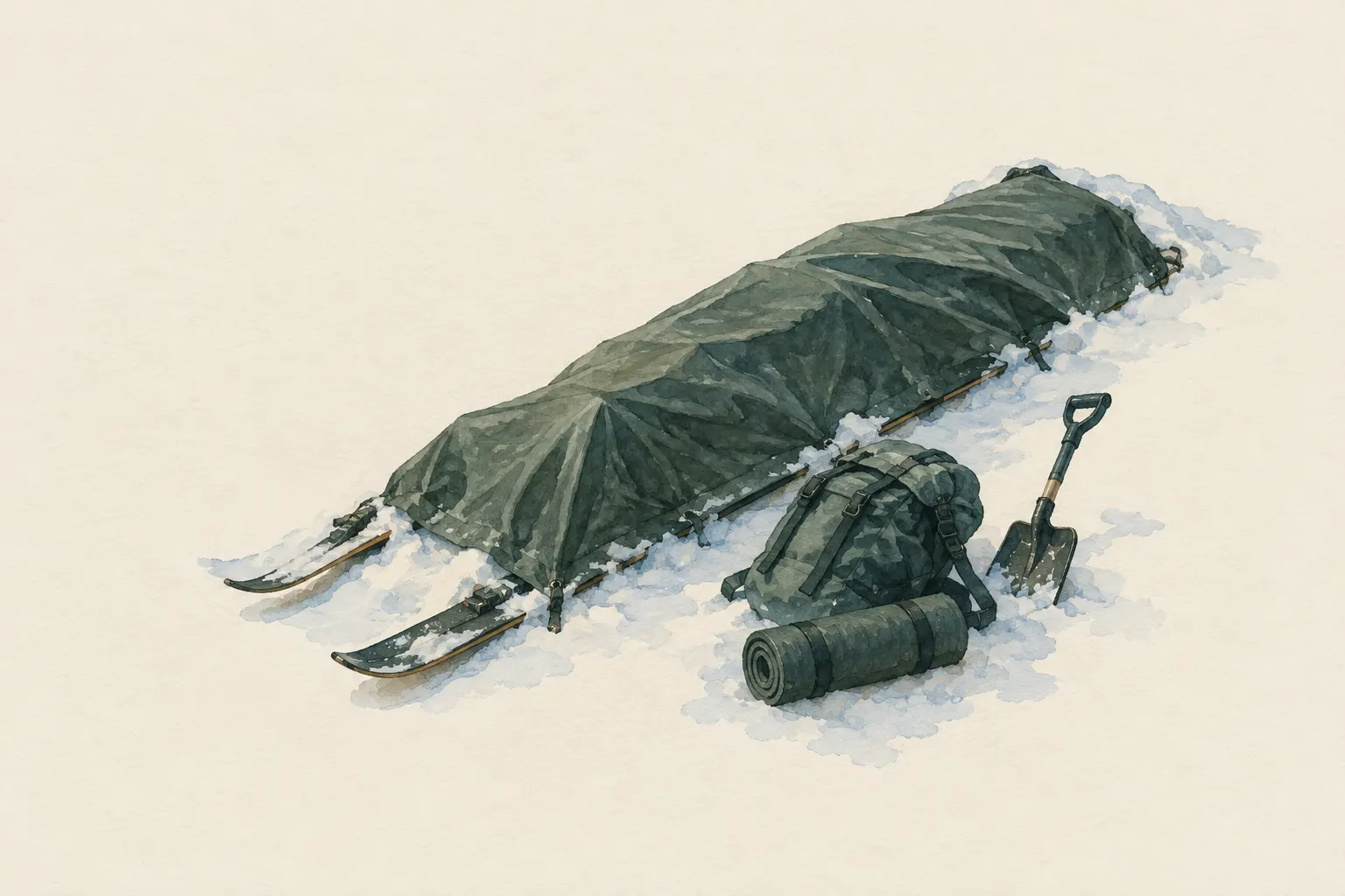 AI field study for “Covered snow trench”