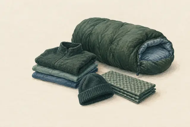 AI field study for “Staying warm overnight: layers, dry clothing, sleep system”