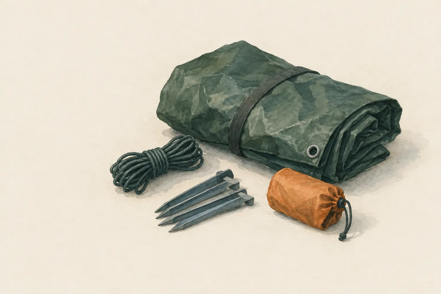 AI field study for “Tarp Adirondack (lean-to with side walls)”