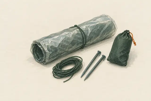 AI field study for “Plastic tube tent”