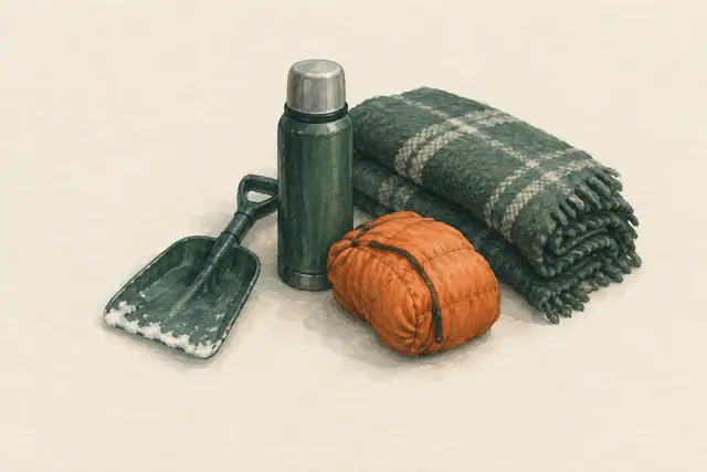 AI field study for “The car as an emergency shelter in winter”