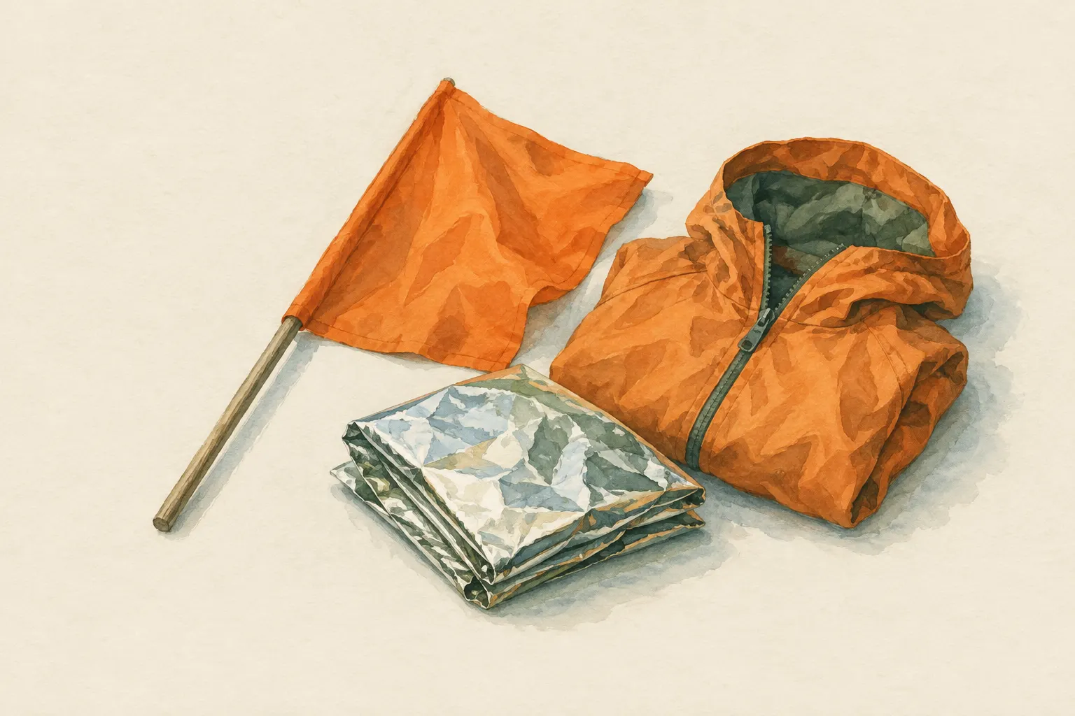 KI-Feldstudie zum Thema „Auffallen mit Farbe: Signaltuch, Flagge, Kleidung“