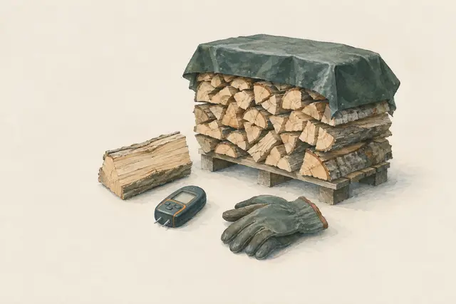 KI-Feldstudie zum Thema „Brennholz trocknen und lagern“