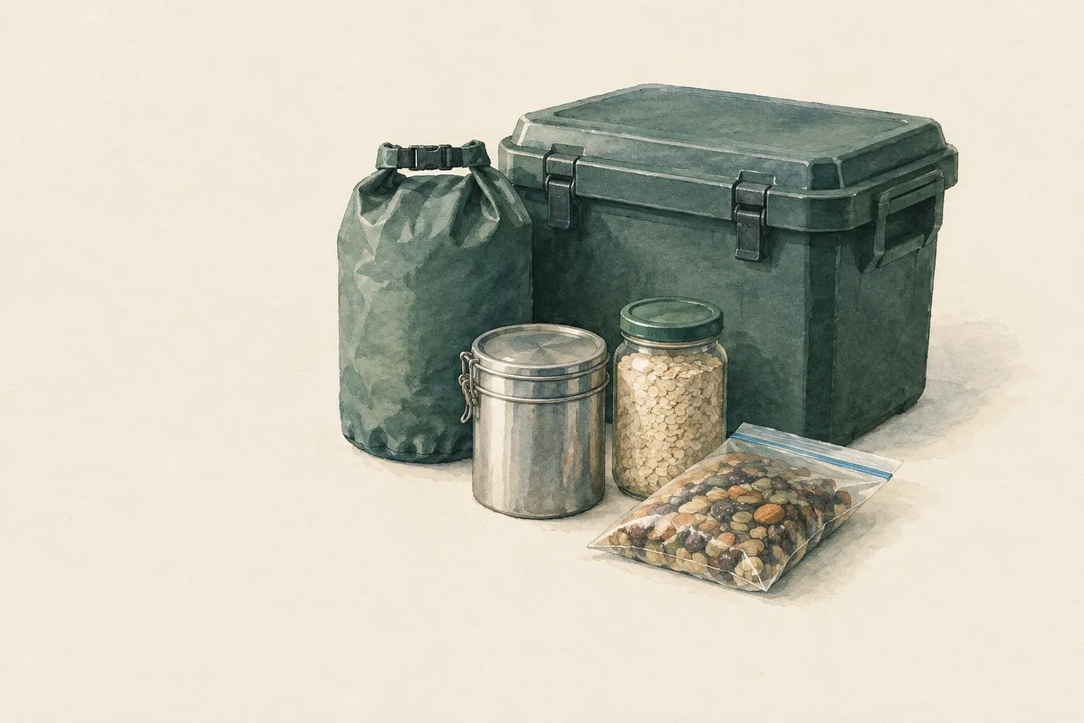 AI field study for “Storing food safely away from wildlife”