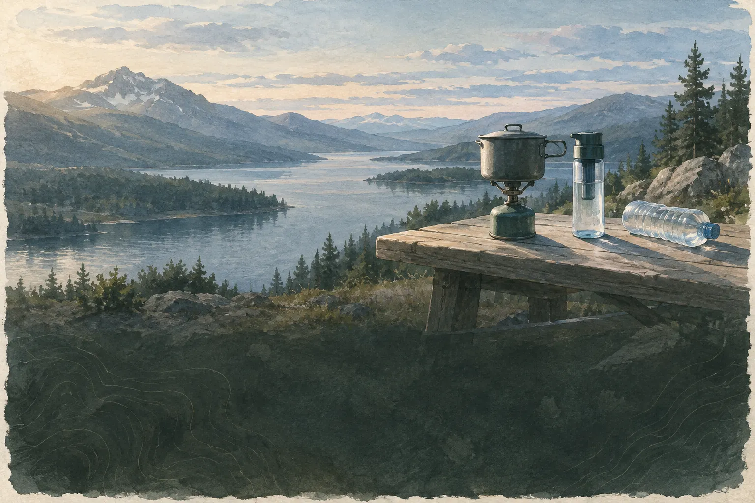 Tres métodos lado a lado: olla, filtro y botella al sol